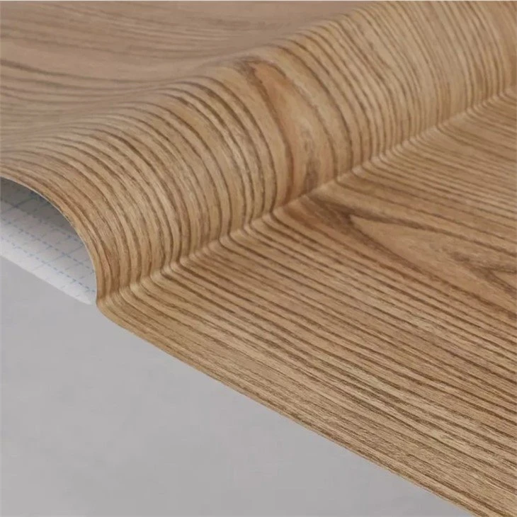 Wood color PVC decorative film